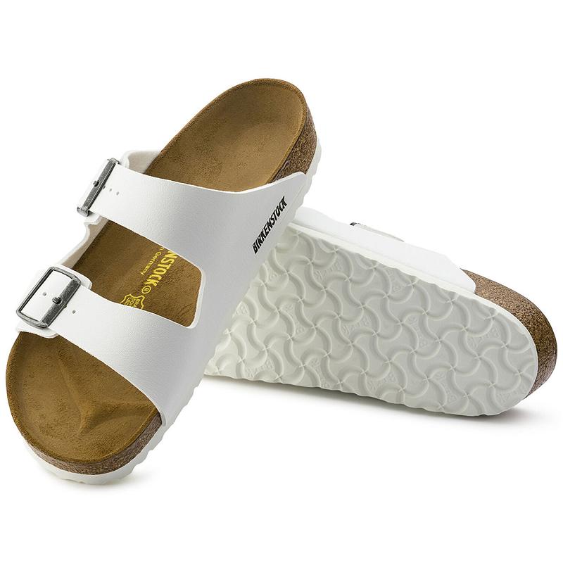 Birkenstock Birko Flor Arizona Dame Hvide | DK 64QMA